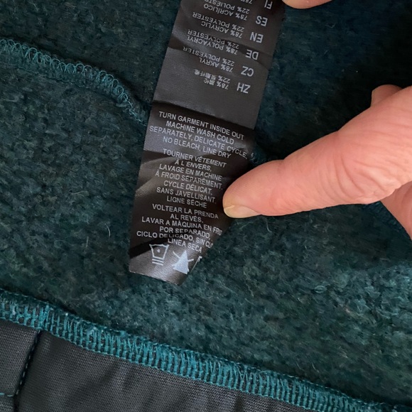 KÜHL Kids Sherpa-Lined Fleece Jacket Hoodie XS (5–6) Teal Green - Picture 8 of 12